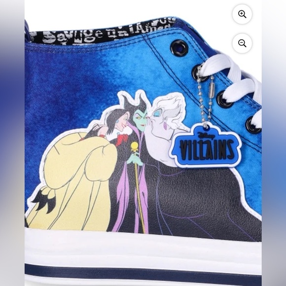 Disney Villains Women\'s Casual High-Top Sneakers 9.0